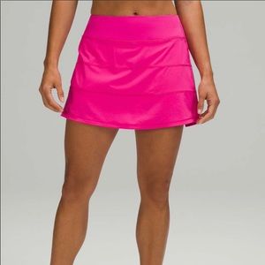 Lululemon Pace Rival Skirt Tall Sonic Pink Size 12